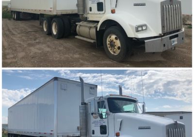 Truck and Trailer Before and After